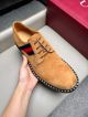 Gucci Man Brown Calfskin Business Leather Shoes 042895 (7)_th.jpg